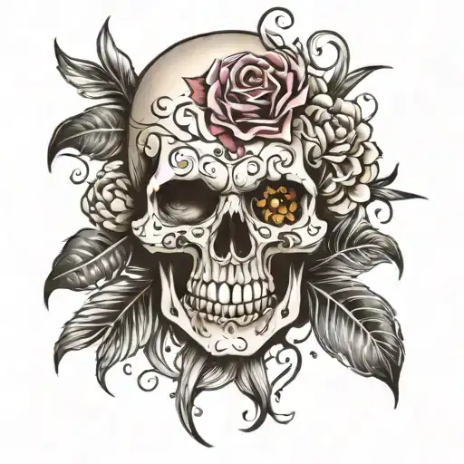 Half Faced Skull