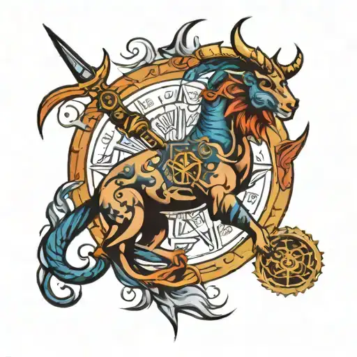 Picese Zodiac With Trident