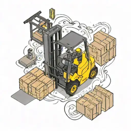Crown 5500 Rc Forklift From The Top View