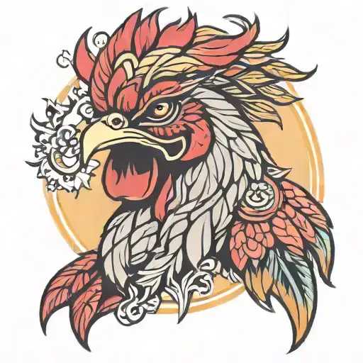 Muay Thai Animal Weed Rooster