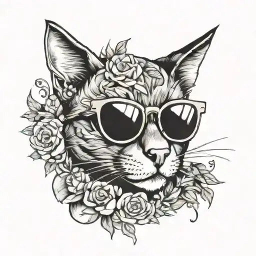 Cat In Sunglasses