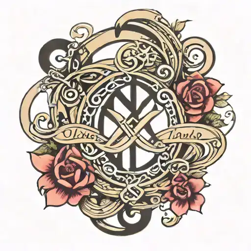 Infinite Symbol With Family Written In It