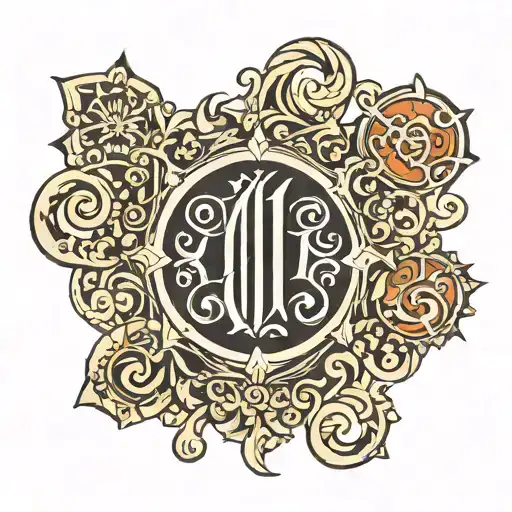 Symbol Of The Initials Of The 12 Apostles