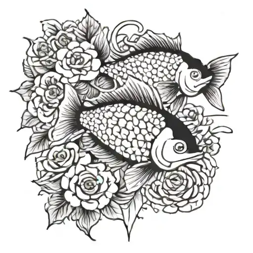 Fish And Flowers