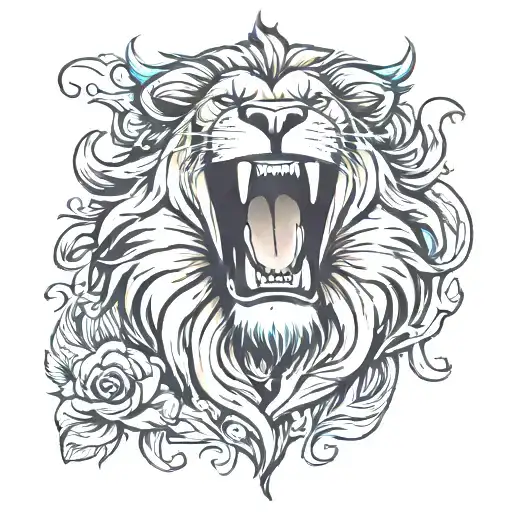 Lion Roaring
