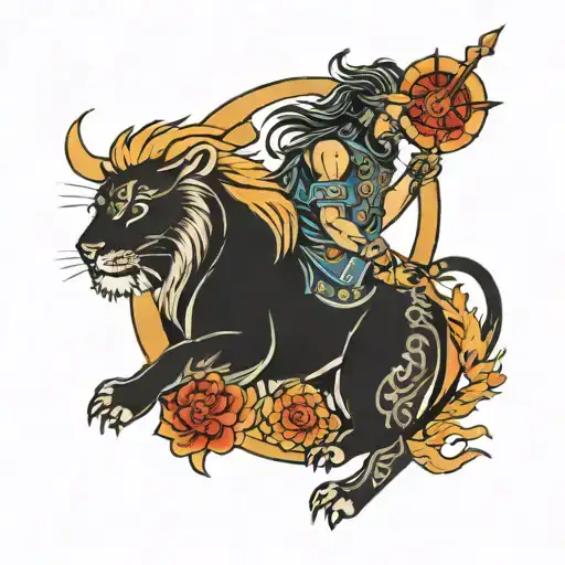 A Sigittarius With 2 Lions And A Pisces In It