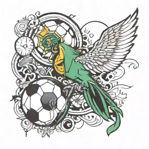 Blend Argentinian And Brazilian Culture Including Soccer