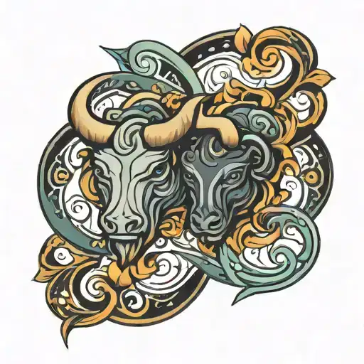 Taurus And Gemini Symbol