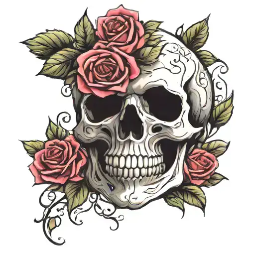Skull And Roses