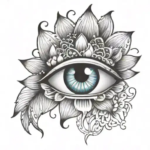 Eye Lotus Flower Blooming Flowers