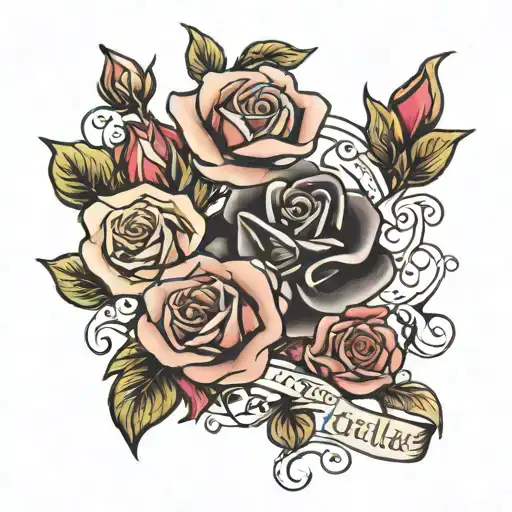 Bible Verse And Roses