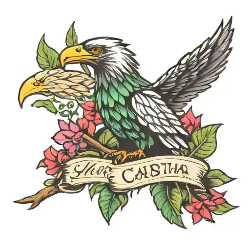 Christmas Cactus With Eagle Feathe R And Name