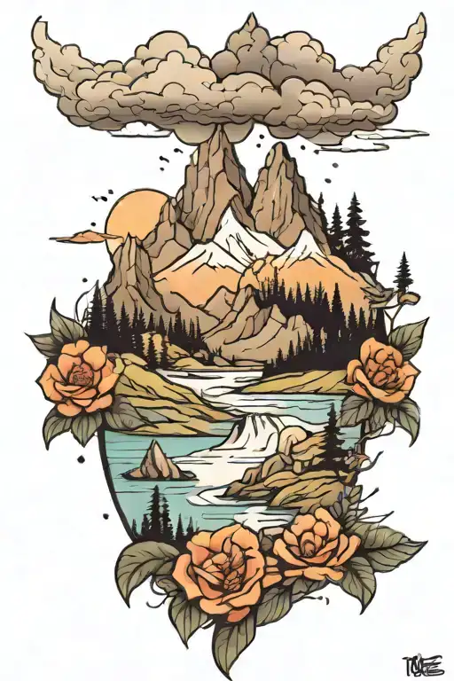 Peaceful Mountain Landscape