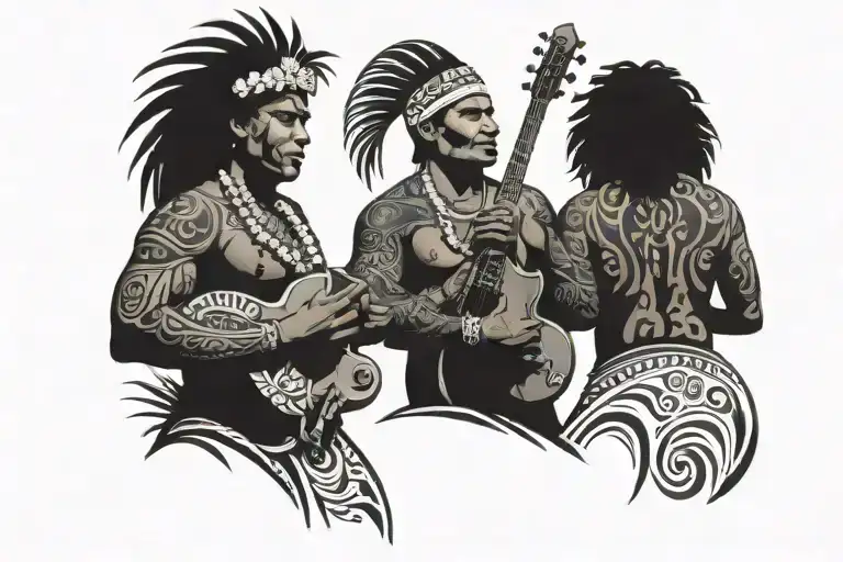 Polynesian Band With Space