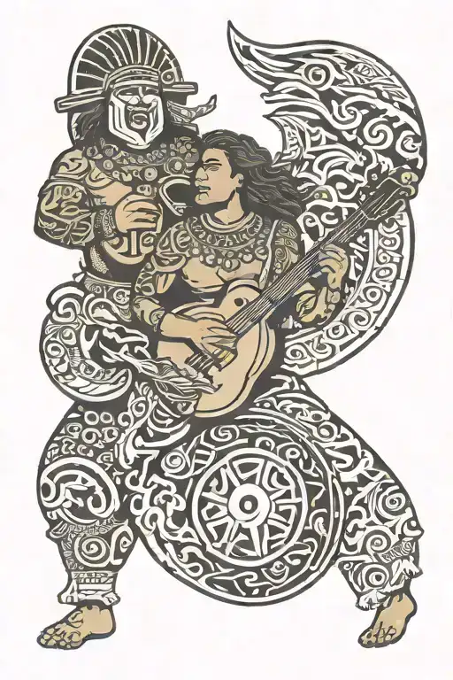 Polynesian Band With Space