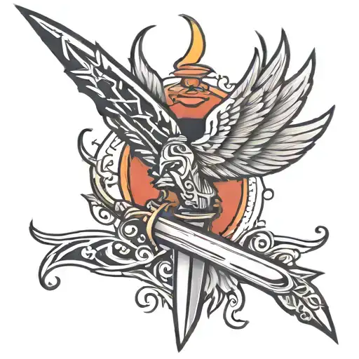 Dagger With A Phoenix Bird