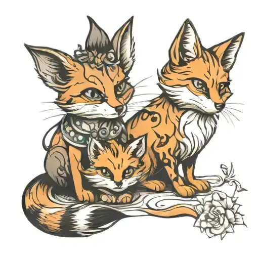 Cat And Fox