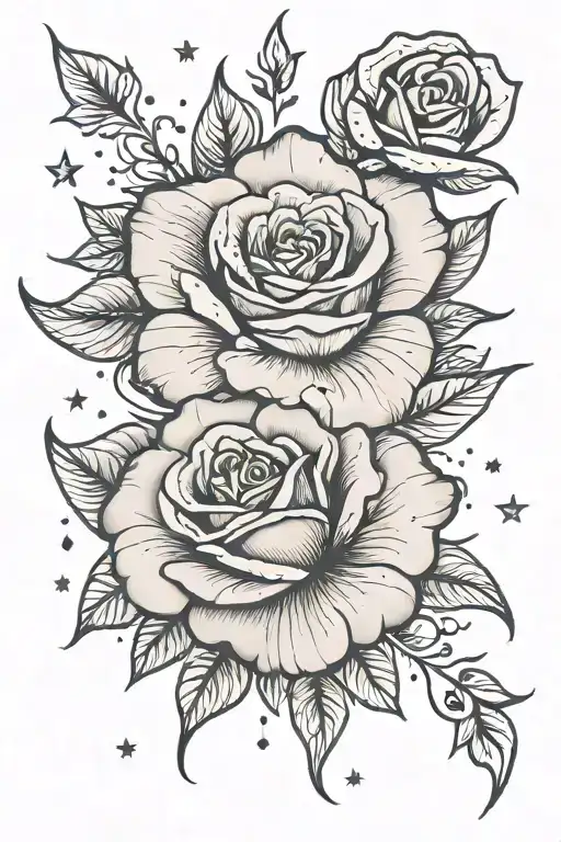 Rose And Stars