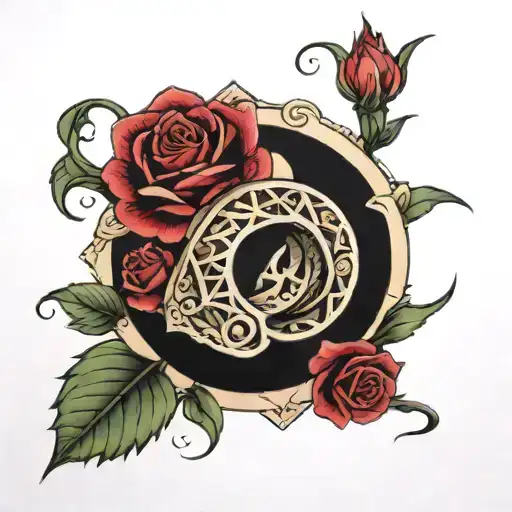 Ring And Bridge And Roses