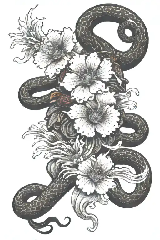 Samurai With Carp With Waves