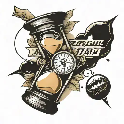 Hourglass Birthday Date Mountain Sand