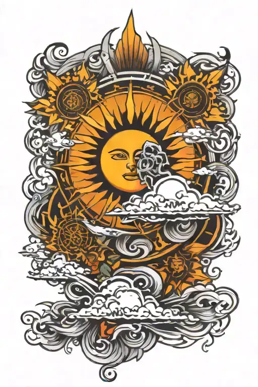 Sun Sistem On Full Back