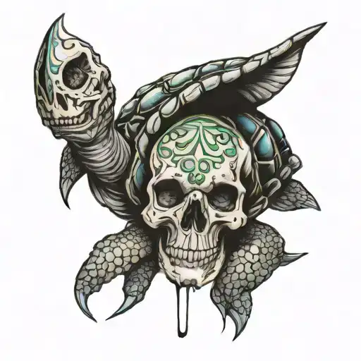 Turtle And Skull