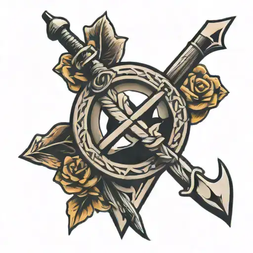 Broken Arrow With Rope