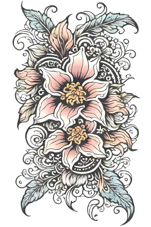 Half Sleeve Floral Patterns