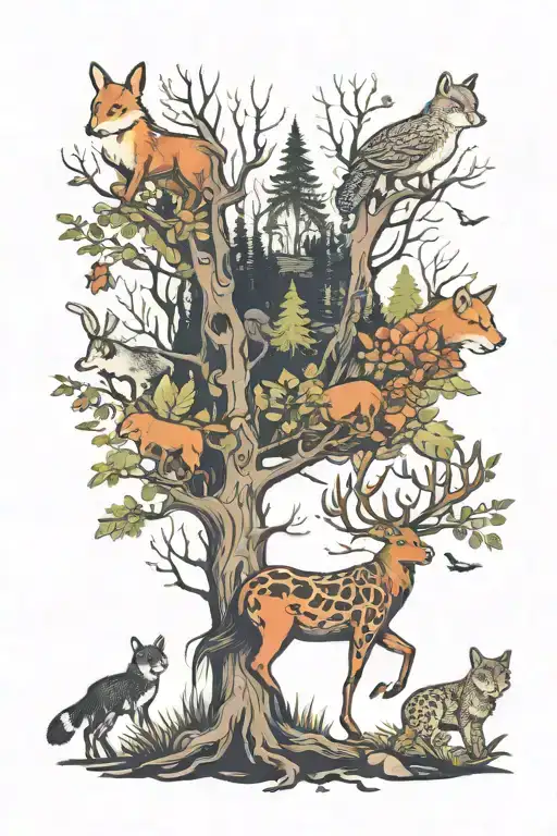 Forest And Animals