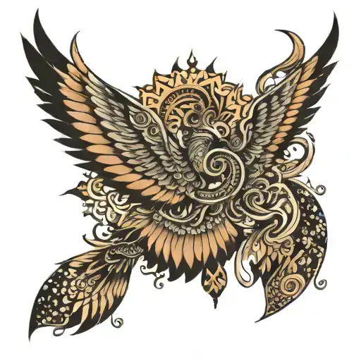 Keerthi Neme Wing Tatto