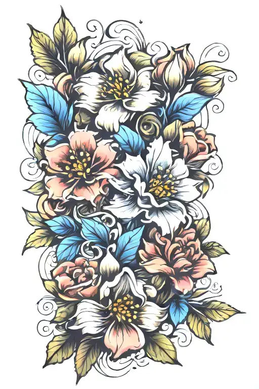 Realistic 3D Flowers