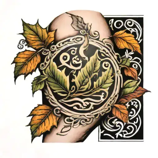 Leaf Band Around Bicep Men