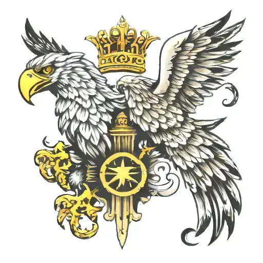 Double Headed Eagle Soaring