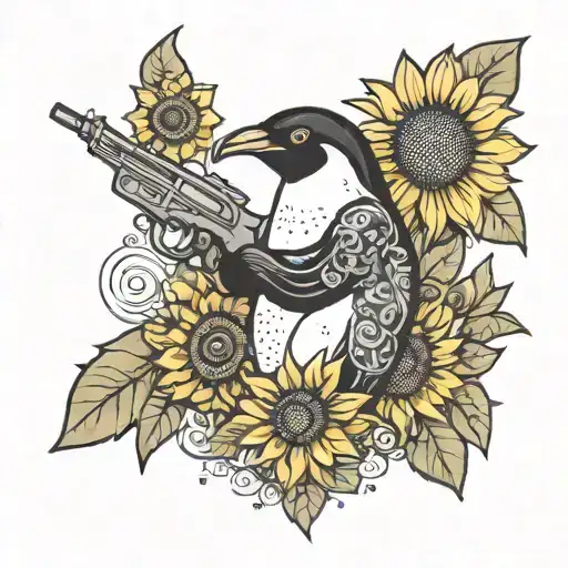 Penguin Gun Sunflower