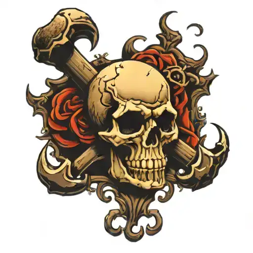 Skull And Brass Knuckles