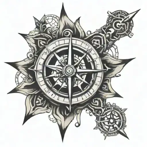 Trishul And Compass