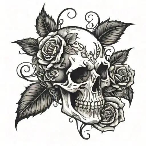 Skull And Roses