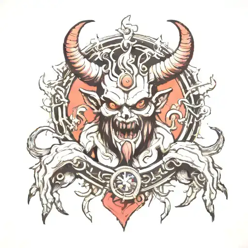 A Demon Holding A Halo