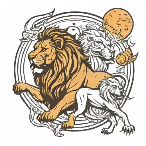 Leones And Moon