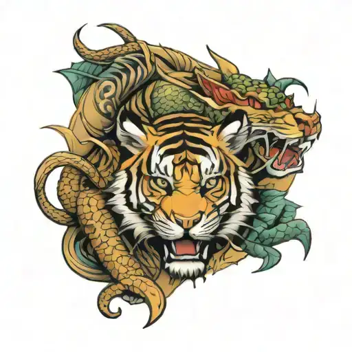 Tiger And Dragon Wrapped