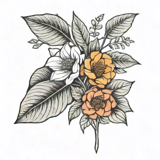 Minimalist Plant For Female Forearm