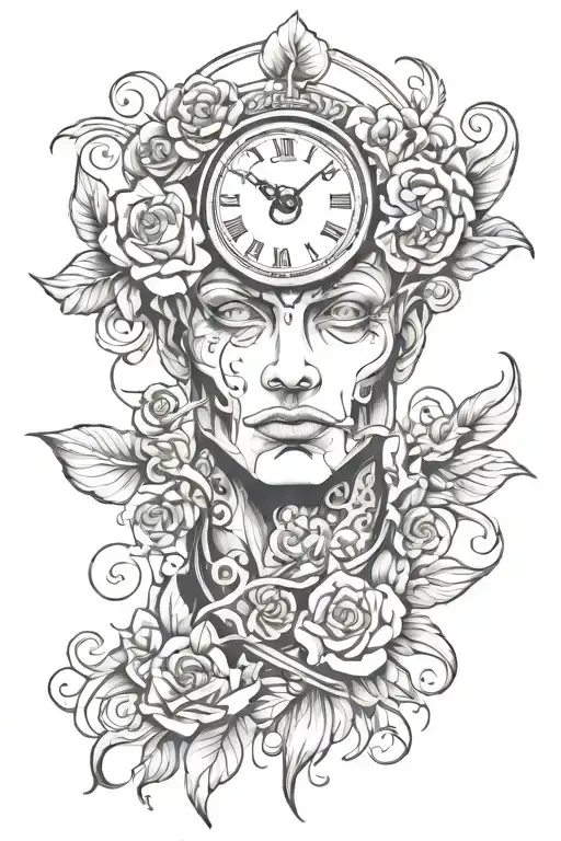 Egal Face With Clock