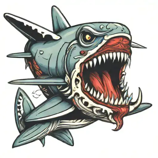Airplane With Sharkhead