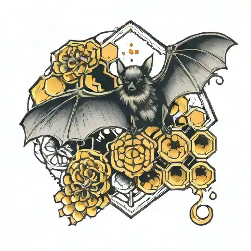 Bat And Honey Comb