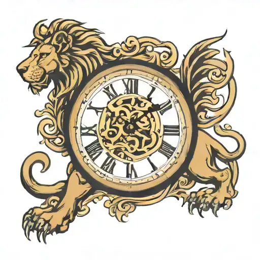 St George Lion Clock