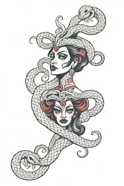 Two Headed Snake Woman