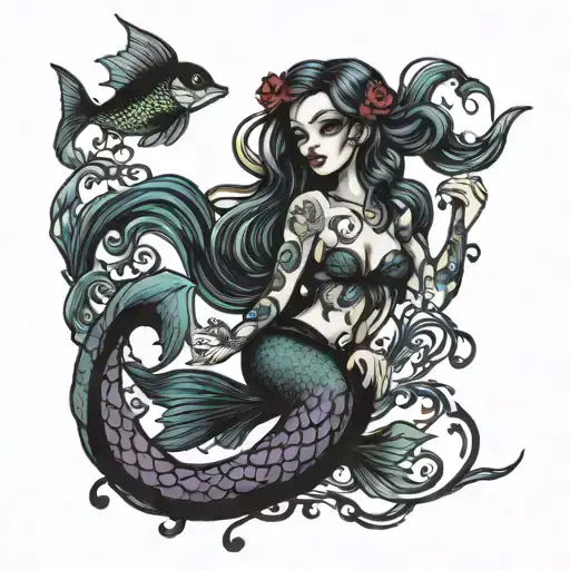 Goth Siren Mermaid