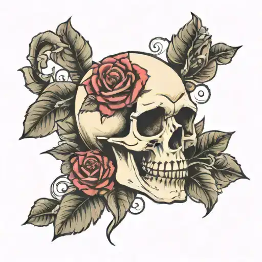 Skull And Roses