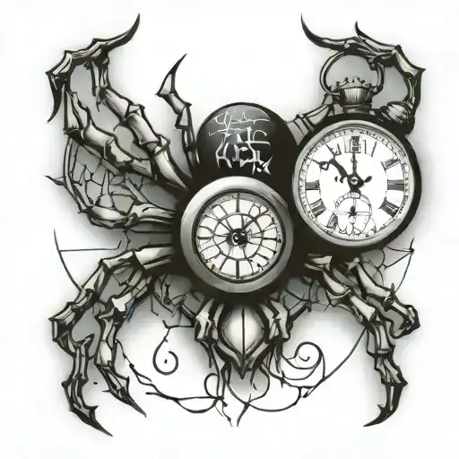 Spider And Clock